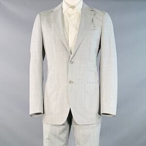 SUITSUPPLY Size 42 Heather Grey Wool Notch Lapel Suit